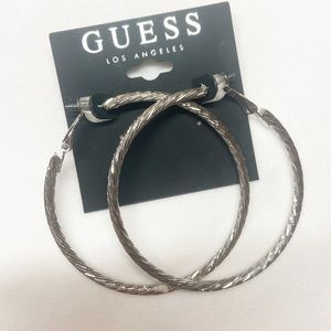 Guess jewelry hoops- Silver
